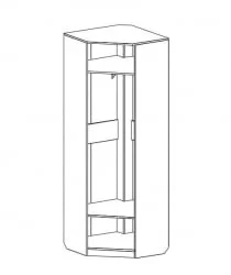 Шкаф угловой Элана Дуб Сонома