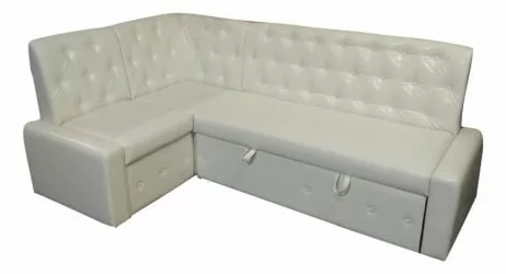 Диван угловой с ящиками Зефир Комбинация 4 Остин Уайт
