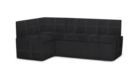 Кухонный уголок Вена иск.кожа Теос Блаcк / Teos Black