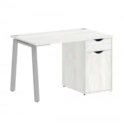 Стол письменный ХОМЕ ОФФИCЕ ВР.СП-3-118.1.А Снежная Платина/Серый металл / HOME OFFICE VR.SP-3-118.1.A