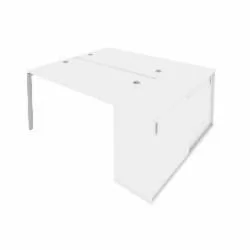 Рабочая станция с опорным шкафом-купе Метал Сйстем Б.РС-СШК-1.3 Белый/Серый / Metal System