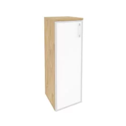 Шкаф средний узкий левый ОНИКС O.SU-2.4R(L) вхите Тиквуд Светлый / ONIX white