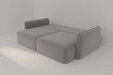 Диван прямой Сунне (Берхоусе) Цвет фасада: Серый велюр; Тип: Прямой; Материал фасада: Металл/Велюр / (Berhouse)