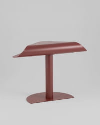 Журнальный столик Корнеа металл бордовый / Cornea