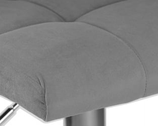 Стул барный ДОБРИН CАНДЙ (серый велюр (МДЖ9-75)) / DOBRIN CANDY (MJ9-75))