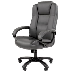 Кресло офисное CХАИРМАН 600 экокожа Серый / CHAIRMAN