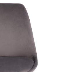 Стул ТУЛИП СОФТ (мод. 74) / 1 шт. в упаковке вельвет/дерево , 54 х 47 х 83 см , светло-серый (ХЛР19)/натуральный / TULIP SOFT (mod. (HLR19)/натуральный