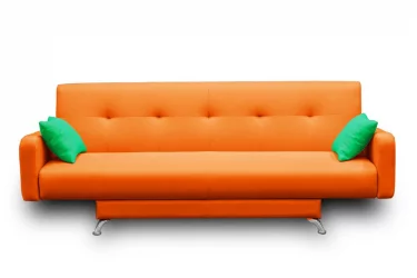 Диван МАНГО 3 (2 категория) Оранжевый Зеленый / MANGO