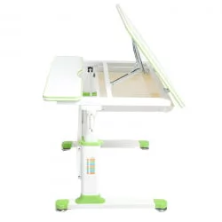 Школьная парта РИФФОРМА Комфорт-80 Белый Зеленый / RIFFORMA Comfort-80