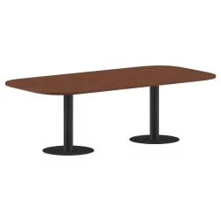 Конференц-стол на 6-8 человек ИМАГО ПРГ-8 Орех Французский-антрацит / IMAGO