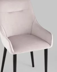 Стул Джоан велюр Светло-розовый