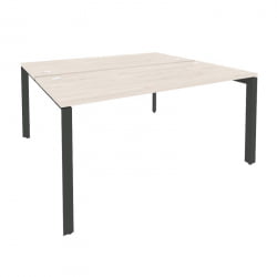 Рабочая станция на П-образном м/к ОНИКС О.МП-Д.РС-2.4.7 Денвер Светлый/Антрацит / ONIX O.MP-D.RS-2.4.7