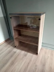 Шкаф со стеклянными дверьми и топом ТМC 85.2 (Дуб Каньон) / TMC