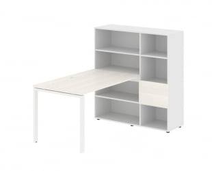 Рабочая станция ЕДИС ЕУРСТ 1213 Ясень Траун Белый Белый / EDIS EURST