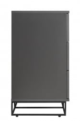 Комод 3 ящика CИТЙ 400955801х Графит / CITY 400955801h