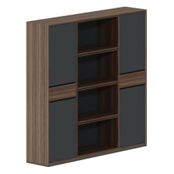 Шкаф высокий трехсекционный КУАРТЗ КЗ.0303.БВ.ГФ / QUARTZ QZ.0303.BW.GF