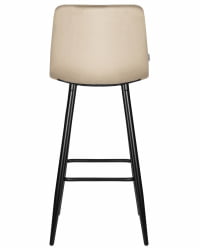 Стул барный ДОБРИН НИCОЛЕ (черные матовые ножки, мокко велюр (108-104)) / DOBRIN NICOLE