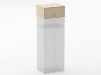 Антресоль глубокая Глассй 6.04.141 Бук светлый / Glassy