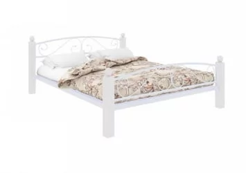 Кровать 120 на 190 Вероника Лукс Плус 1200х1900 Белая / Lux Plus