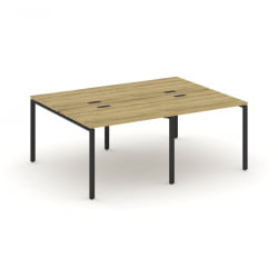 Рабочая станция двухсторонняя на 4 места CОНCЕПТ CН.ДРС-005 Дуб Винченцо Черный / CONCEPT CN.DRS-005