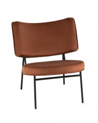 Кресло Дистриcт Лоунге велюр Шоколадный / District Lounge