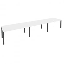 Стол переговорный (3 столешницы) ОНИКС О.МП-ПРГ-3.4 Белый Бриллиант/Антрацит / ONIX O.MP-PRG-3.4