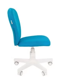 Детский стул CХАИРМАН ТИН (КИДС) 105 белый пластик ТВ (ТВ)Голубой / CHAIRMAN (KIDS) (TW)Голубой