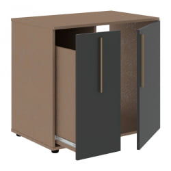 Тумба под фригобар ВЕЛИОН ВГР 8655 Яшма черный Кобра / VELION VGR