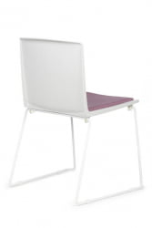 Кресло Симпле КС-19 Белый/Розовый / Simple X-19