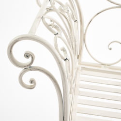 Скамья Сеcрет де Маисон БЕАУДЖОЛАИС (мод. ПЛ08-8574) металл, 136х46х96см, белый антик (антикуе вхите) / Secret de Maison BEAUJOLAIS (mod. PL08-8574) (antique white)