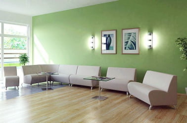 Диван экокожа Интер хром 2х местный Еуролине-9100 / Euroline-9100