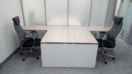 Стол прямой Дека ЛДСП каркас 75.07.16 Дуб Сантана светлый/Белый / Deka