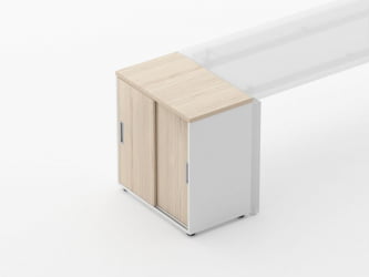 Тумба-купе Дека 9.02.07 Туя/Белый / Deka