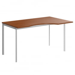 Стол эргономичный ИМАГО-С CА-2С(Л/Р) орех французский алюминий / IMAGO-S CA-2S(L/R)