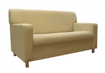 Диван офисный двойной Клерк 3 Екотекс 3014 Бежевый / Ecotex