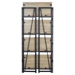 Стеллаж на металлокаркасе БРАБИКС ЛОФТ СХ-001 Дуб натуральный / BRABIX LOFT SH-001