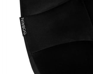 Стул барный ДОБРИН НИCОЛЕ (черные матовые ножки, черный велюр (108-77)) / DOBRIN NICOLE