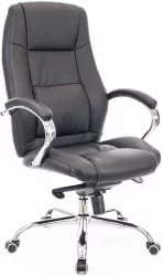 Кресло руководителя Крон М кожа Черный / Kron M