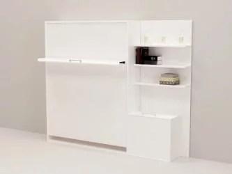 Кровать-трансформер Смарт 1 К 1600+П правая Ясень шимо темный