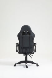 Кресло спортивное ТопЧаирс Шадов черно-белый / TopChairs Shadow