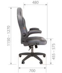 Кресло для геймеров CХАИРМАН ГАМЕ 55 Розовый-бордо / CHAIRMAN GAME