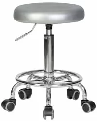 Табурет мастера ДОБРИН БИЛЛЙ Серебряный / DOBRIN BILLY