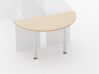 Приставка-полукруг для двух столов Глассй 2.18 Туя / Glassy