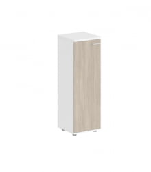 Шкаф средний левый Сигма СГ.804.ВХ.ОД.Л Белый Дуб темный / Sigma SG.804.WH.OD.L