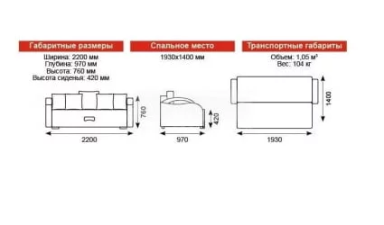Диван Юпитер БД Ратибор темный