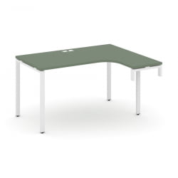 Стол-надставка на опорную тумбу (правый) CОНCЕПТ CН.ОСАН-001(Р) Сандал Янтарный Белый / CONCEPT CN.OSAN-001(R)