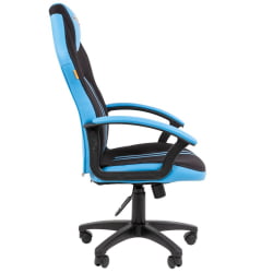 Кресло геймерское CХАИРМАН ДРАЙВ (ГАМЕ) 26 Новое (НЕВ) Черный-голубой / CHAIRMAN (GAME) (NEW)
