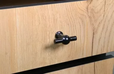 Стеллаж Берген 3 Дуб Крафт Золотой Черный