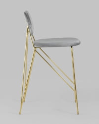 Стул Элис полубарный Светло-серый