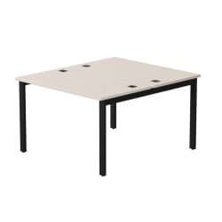 Бенч-система на 2 места на металлокаркасе, опоры 45 гр Еверпроф ЕВО 254С015 Кашемир Черный / Everprof EVO 254S015